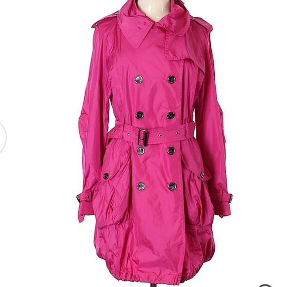 Burberry Jackets & Blazers - New Burberry Spring Trench Pink lightweight sz 14